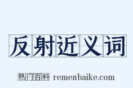 反射近义词是什么意思的图片